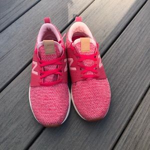 New Balance Girls Fresh Foam Sport Lightweight Running Shoe in Pink Size 3
